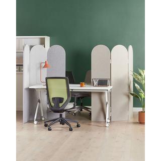 Beliani Séparation de pièce acoustique à 3 panneaux en Matière synthétique Minimaliste SLIMMY  