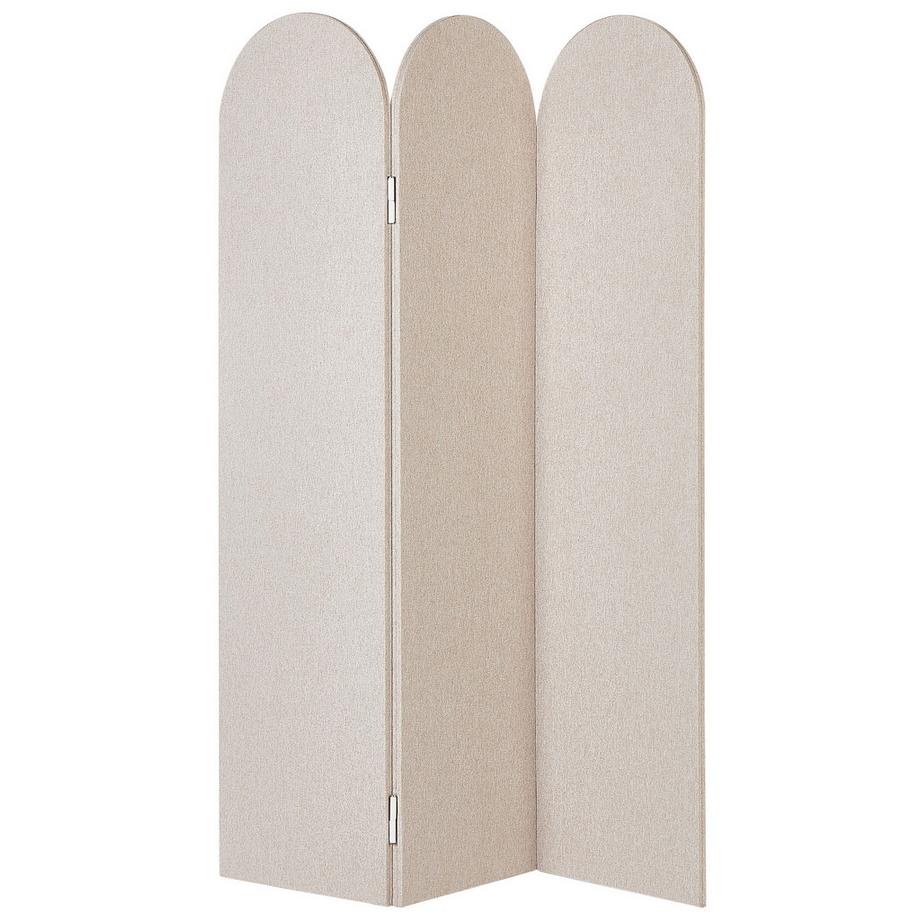 Beliani Akustik Raumteiler 3-teilig aus Kunststoff Minimalistisch SLIMMY  