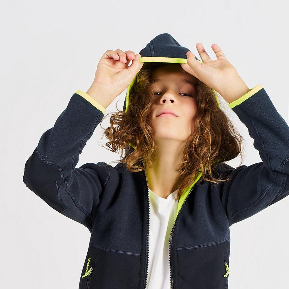 TRIBORD  Giacca pile bambino calda reversibile poliestere 