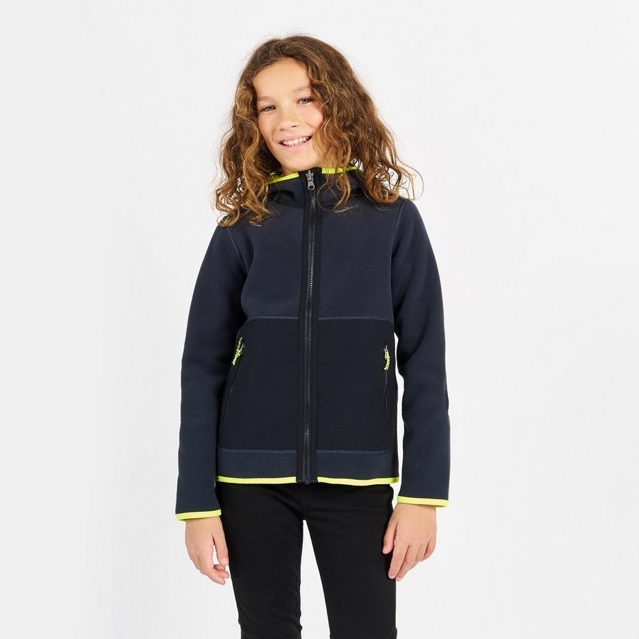 TRIBORD  Giacca pile bambino calda reversibile poliestere 