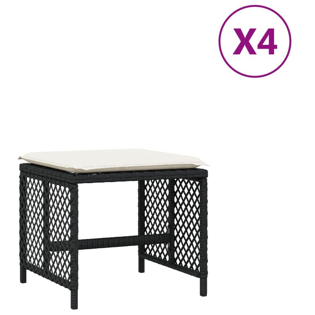 VidaXL  Gartenhocker poly-rattan 