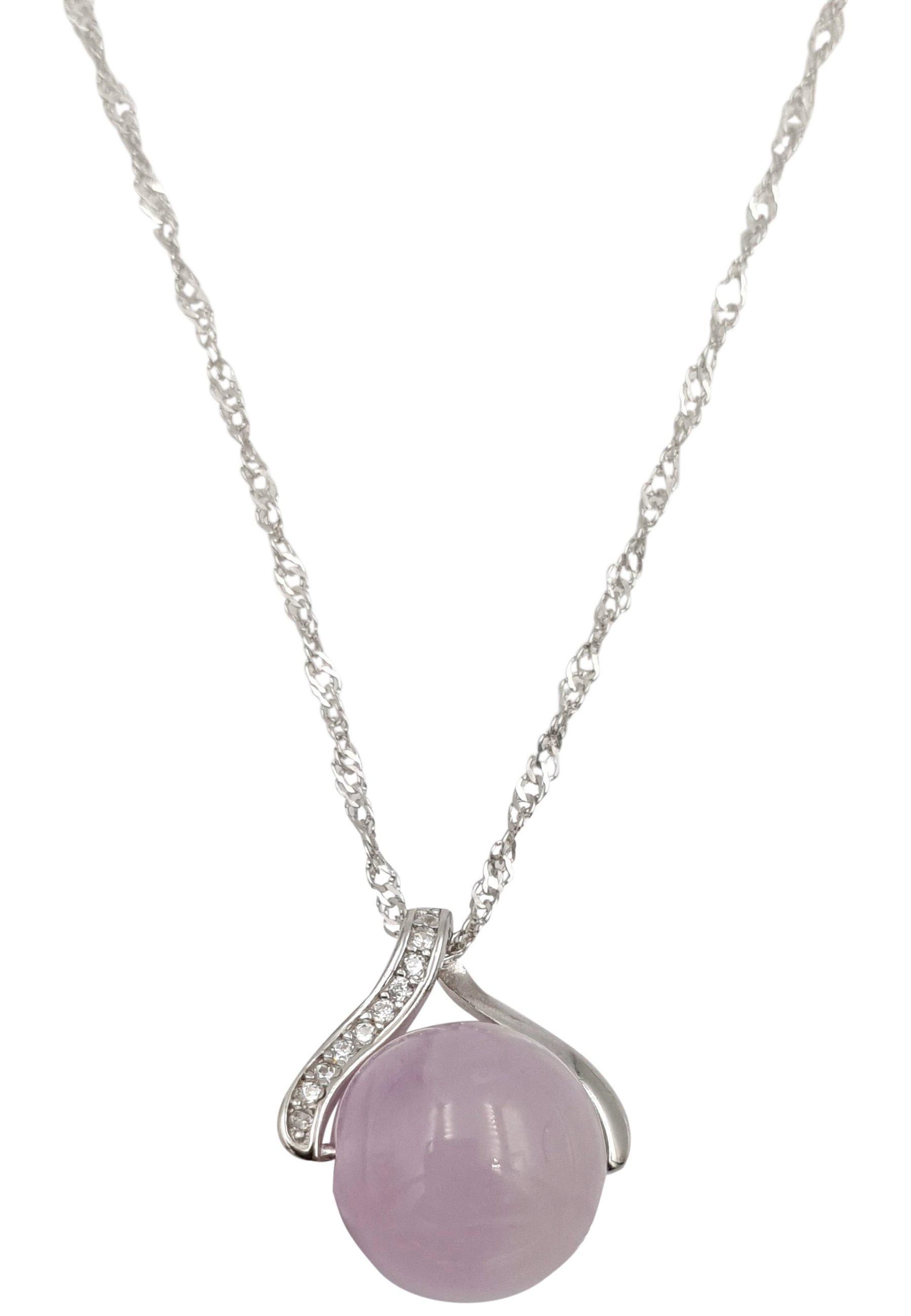 Image of Naturstein Kette Damen Rosa ONE SIZE