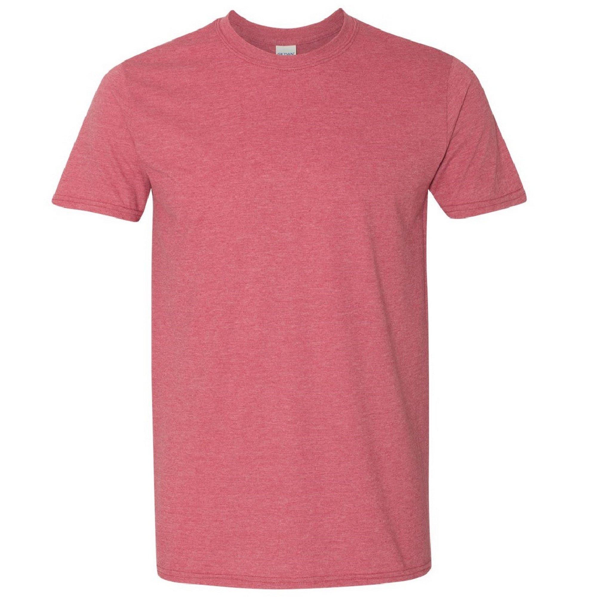 Image of Softstyle Tshirt, Kurzarm, Rundhalsausschnitt Herren Rot Bunt S