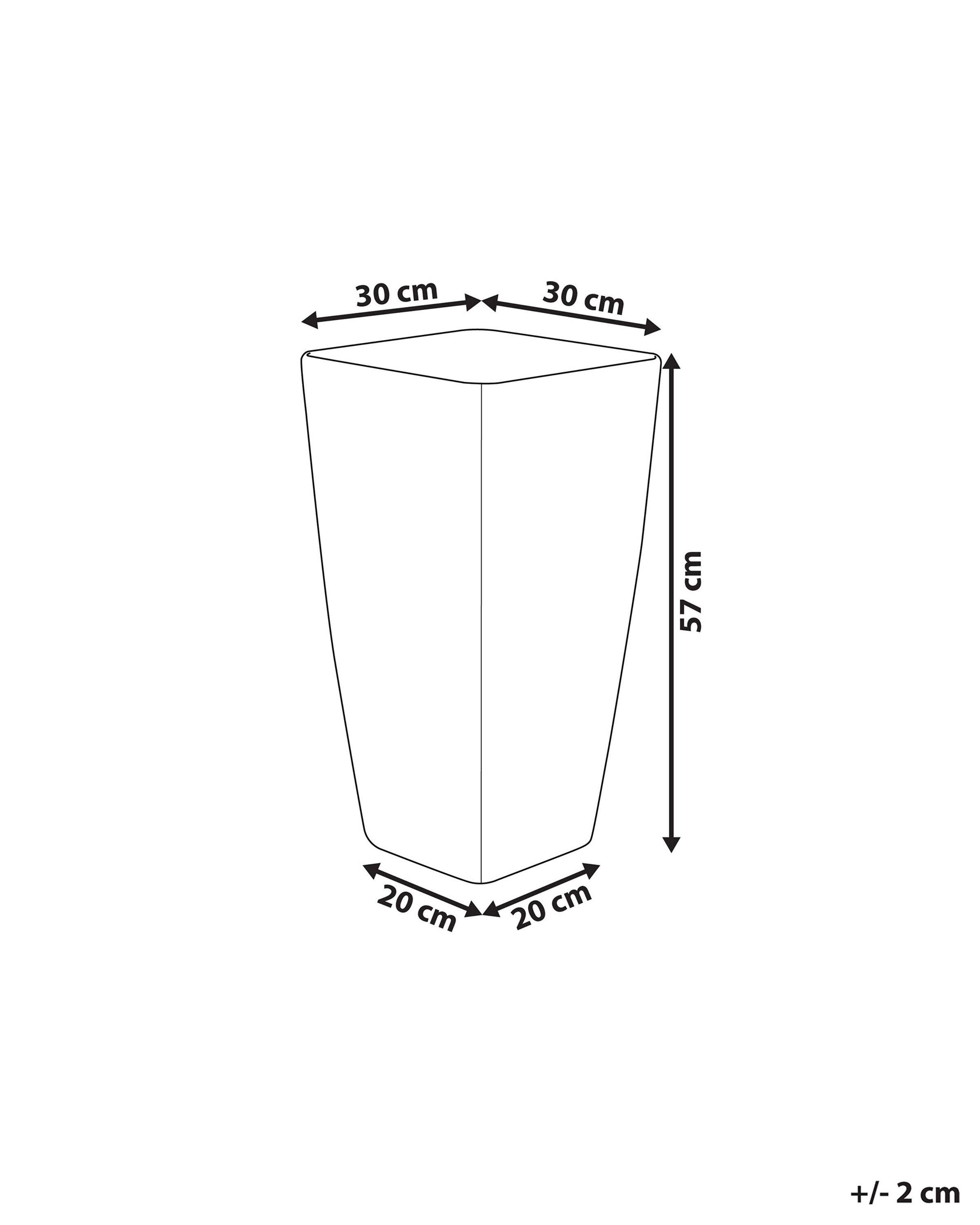 Beliani Vaso per piante piccole en Polvere di Pietre Moderno MODI  