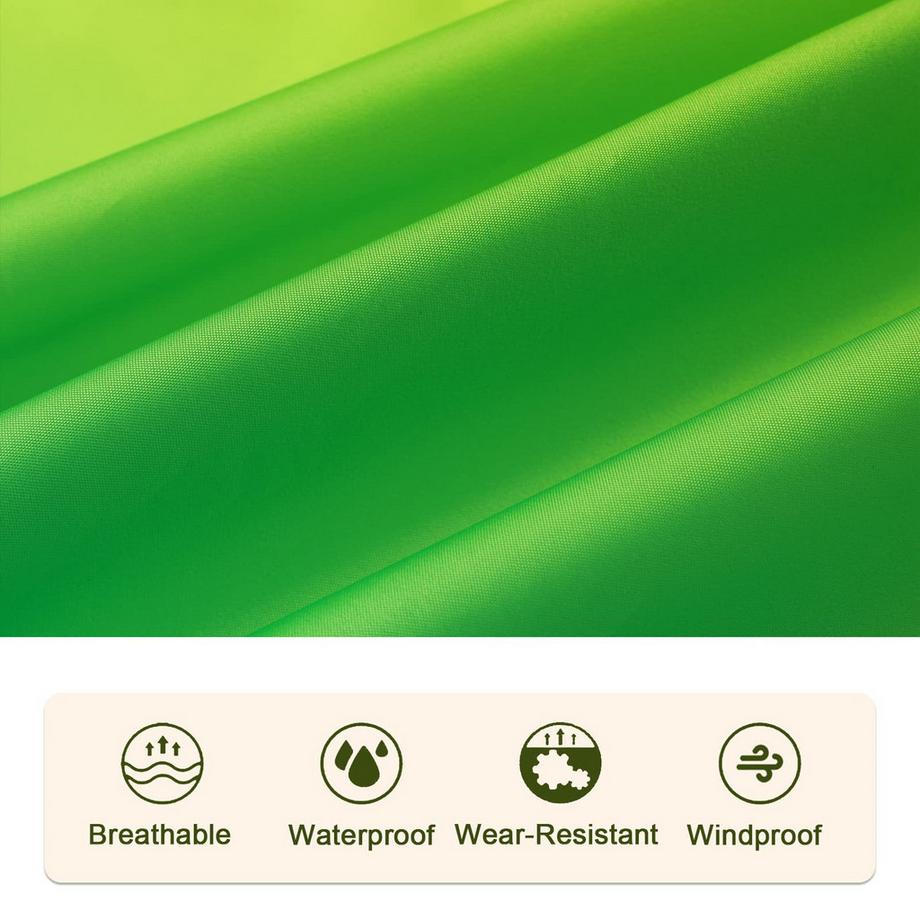 Alopini Mantella antipioggia con cappuccio e cerniera riutilizzabile  