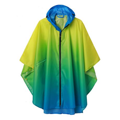 Alopini Mantella antipioggia con cappuccio cerniera impermeabile riutilizzabile  