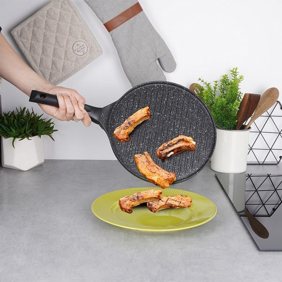 Orion  Grillpfanne mit Antihaft-Granitbeschichtung für alle Küchen 