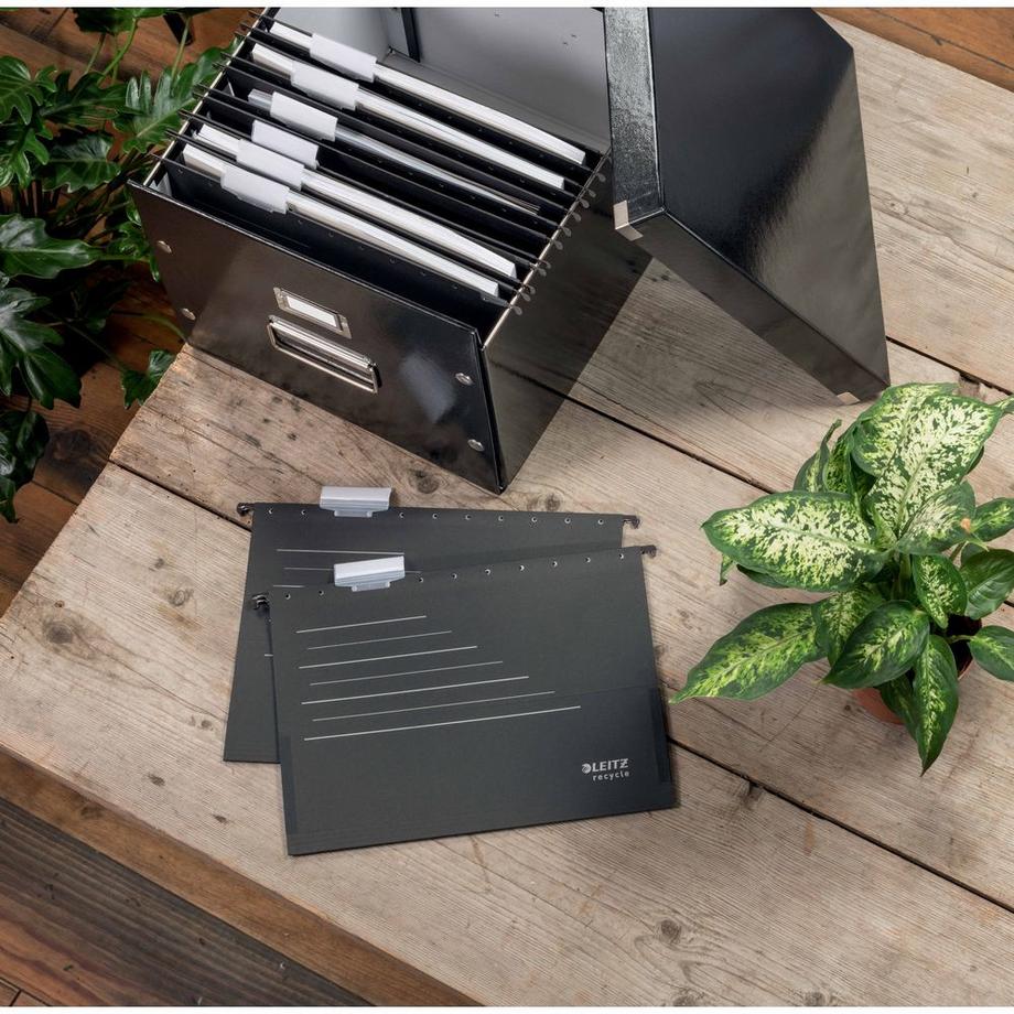 Leitz LEITZ Hängemappen Recycle A4 1921-00-95 schwarz, Karton  