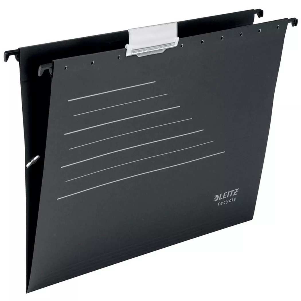 Leitz – Hängemappen Recycle A4, 21cm, Schwarz