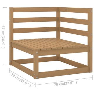 VidaXL divano da giardino Legno di pino  