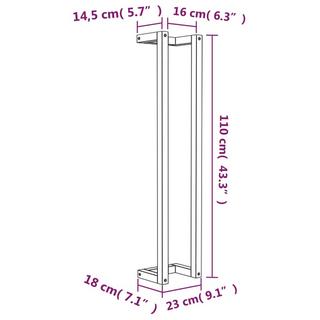 VidaXL Porte-serviette bois de pin  