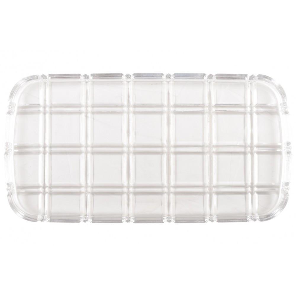 Image of Rechteckiges serviertablett mit kreuzmuster Rechteckiges serviertablett mit kreuzmuster