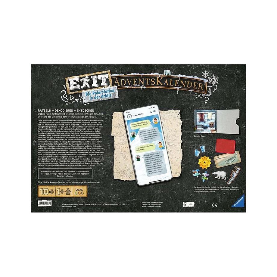 Ravensburger  Exit Room Adventskalender Die Polarstation in der Arktis 
