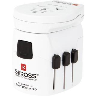 SKROSS  Adaptateur de voyage universel 3 pôles puissant avec Avec 3 ports USB intégrés 