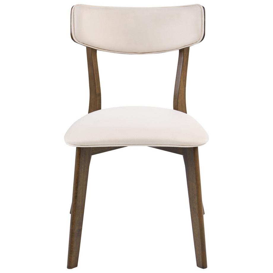 Beliani Lot de 2 chaises de salle à manger en Bois d'hévéa  YUMA  