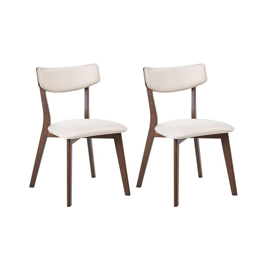 Lot de 2 chaises de salle à manger en Bois d'hévéa  YUMA
