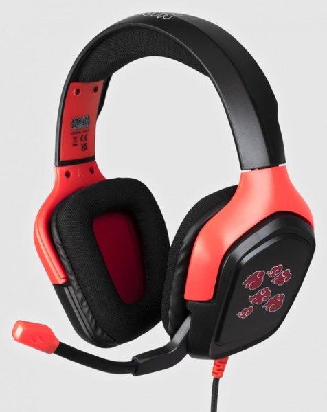 KONIX  Naruto Akatsuki Kopfhörer Kabelgebunden Kopfband Gaming Schwarz, Rot 