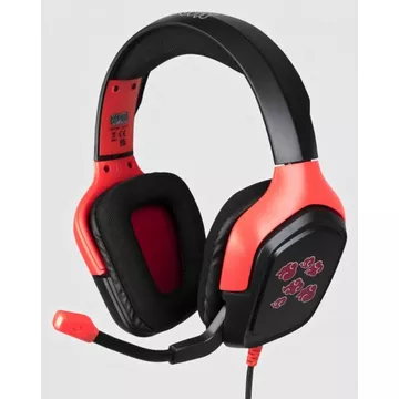 Naruto Akatsuki Auricolare Cablato A Padiglione Giocare Nero, Rosso