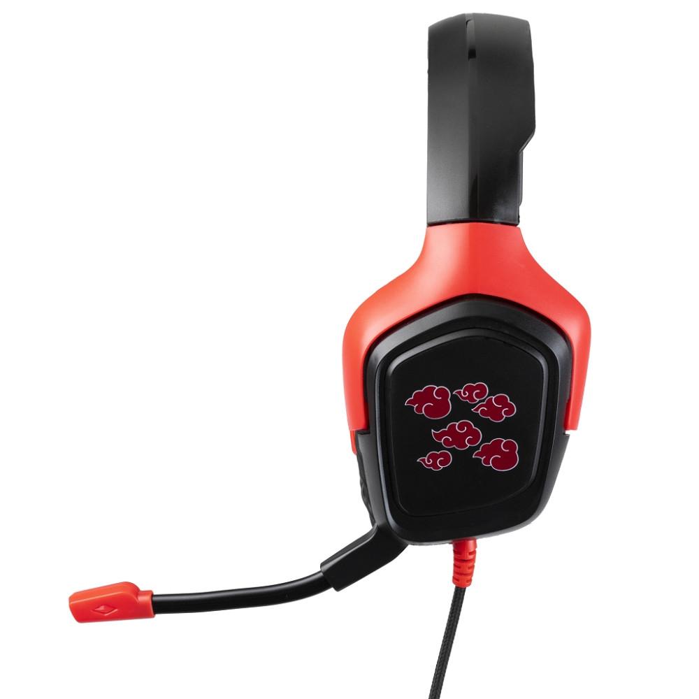 KONIX  Naruto KX AKATSUKI HEADSET Auricolare Cablato A Padiglione Giocare Nero, Rosso 