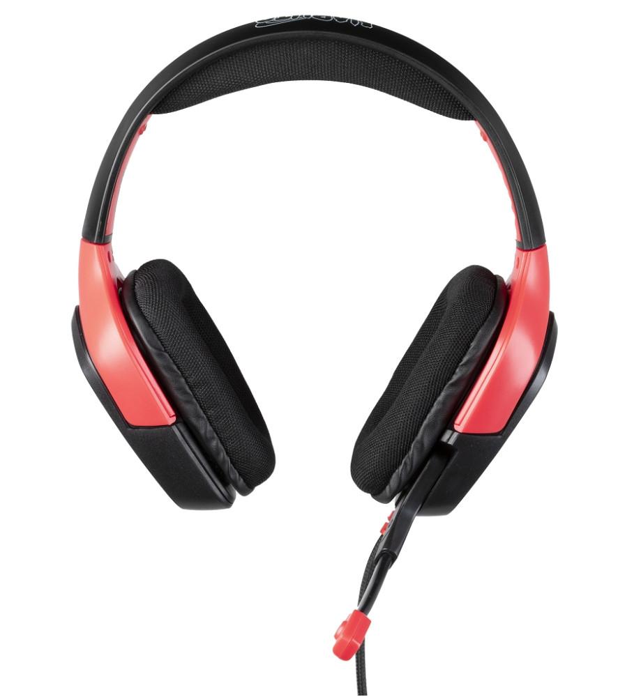 KONIX  Naruto KX AKATSUKI HEADSET Kopfhörer Kabelgebunden Kopfband Gaming Schwarz, Rot 