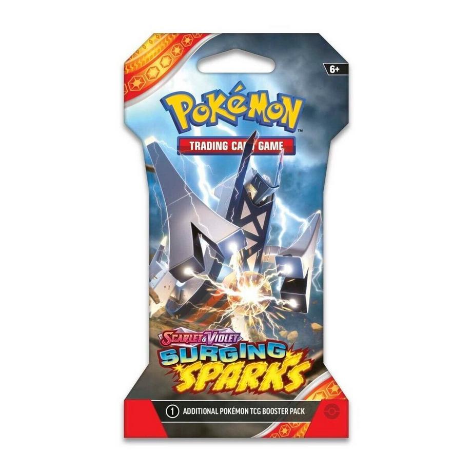 Pokemon  TCG: Scarlet & Violet - Surging Sparks (SV08) Sleeved Booster Pack (10 Cards) - EN 