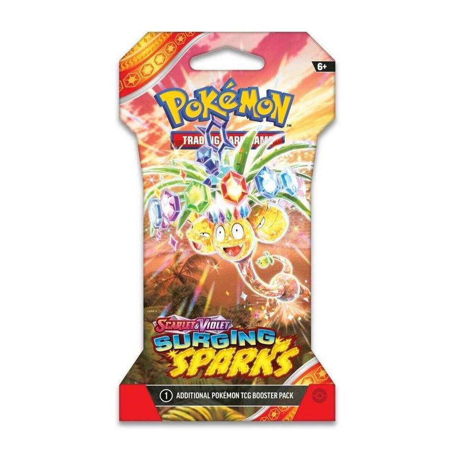 Pokemon  TCG: Scarlet & Violet - Surging Sparks (SV08) Sleeved Booster Pack (10 Cards) - EN 