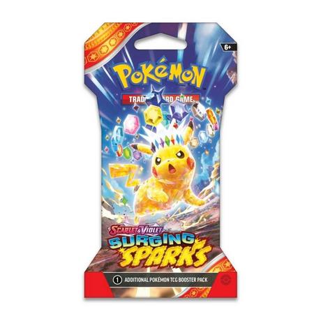 Pokémon  TCG: Scarlet & Violet - Surging Sparks (SV08) Sleeved Booster Pack (10 Cards) - EN 