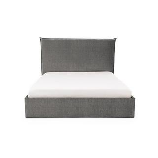 PASCAL MORABITO Lit coffre 140 x 200 cm - Velours - Gris + Matelas - SORYO de Pascal Morabito  