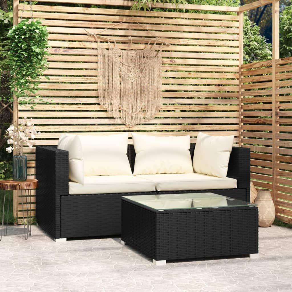 VidaXL set per salotto da giardino Polirattan  