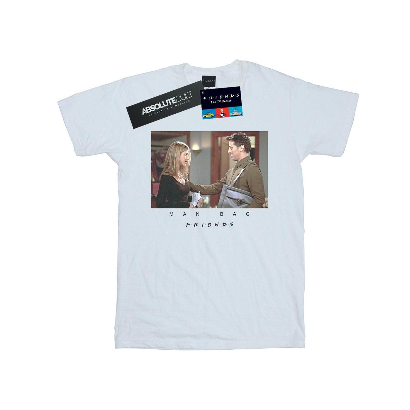Image of Man Bag Tshirt Mädchen Weiss 140/146
