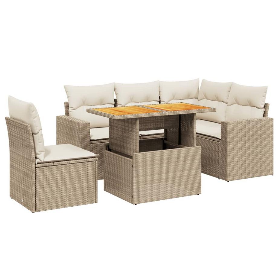 set divano da giardino Polirattan