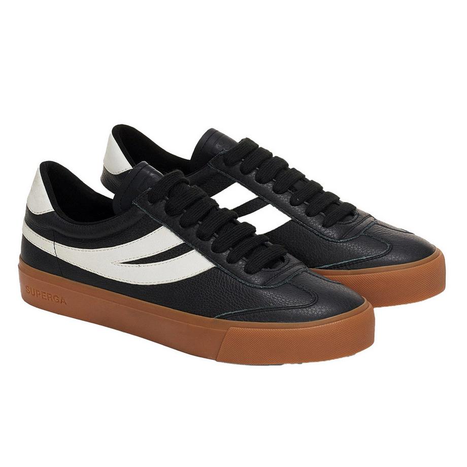 Sneaker 4834 Club S Swallow, Kontrast Detail, Veganes Leder