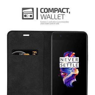 Cadorabo  Housse compatible avec OnePlus 5 - Coque de protection avec fermeture magnétique, fonction de support et compartiment pour carte 