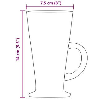 VidaXL Verre à latte verre  