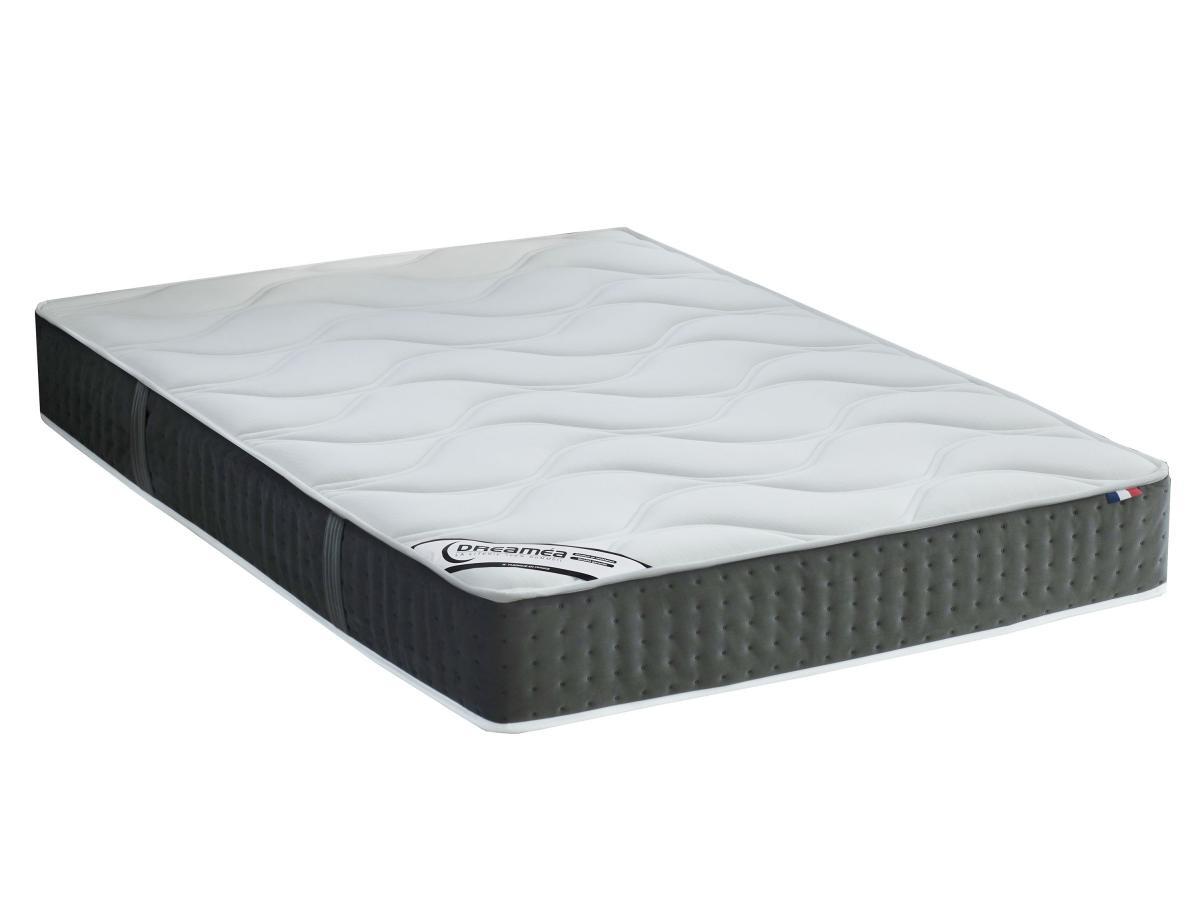 Vente-unique Ensemble 140 x 190 cm sommier coffre naturel clair + matelas ressorts ensachés 7 zones et mémoire de forme ép.25cm - TIAMAT de DREAMEA  