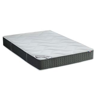 Vente-unique Ensemble 140 x 190 cm sommier coffre naturel clair + matelas ressorts ensachés 7 zones et mémoire de forme ép.25cm - TIAMAT de DREAMEA  