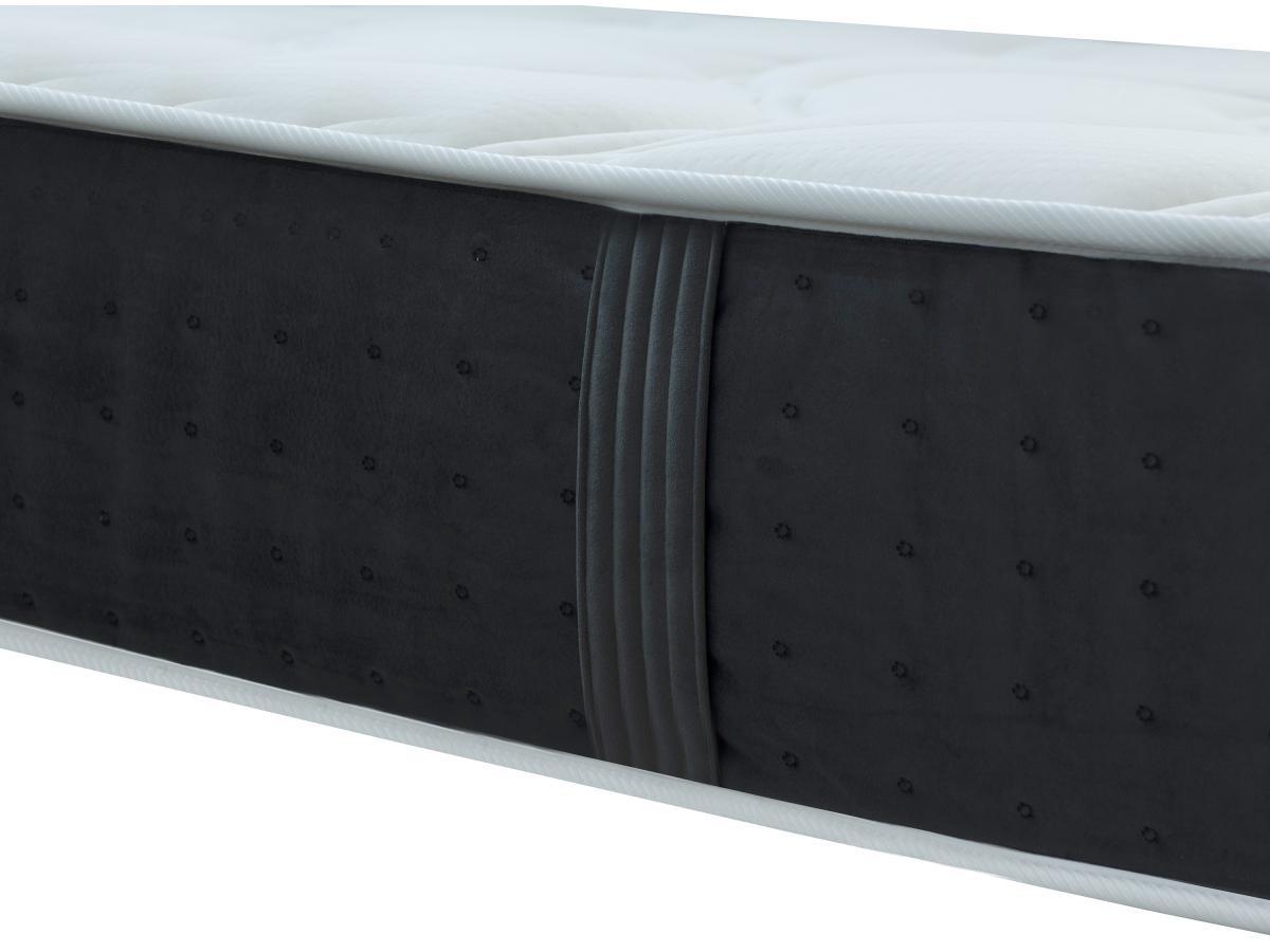 Vente-unique Ensemble 140 x 190 cm sommier coffre naturel clair + matelas ressorts ensachés 7 zones et mémoire de forme ép.25cm - TIAMAT de DREAMEA  