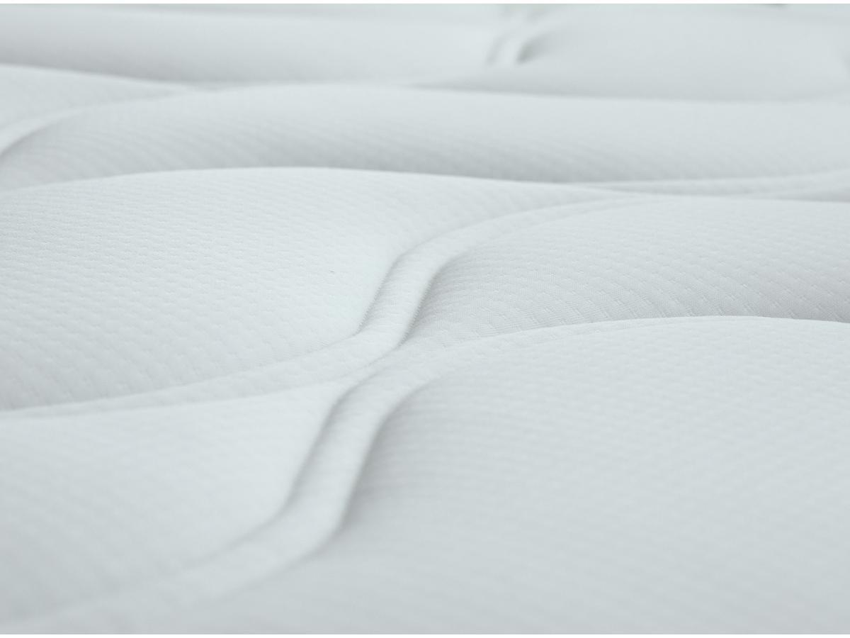 Vente-unique Ensemble 140 x 190 cm sommier coffre naturel clair + matelas ressorts ensachés 7 zones et mémoire de forme ép.25cm - TIAMAT de DREAMEA  