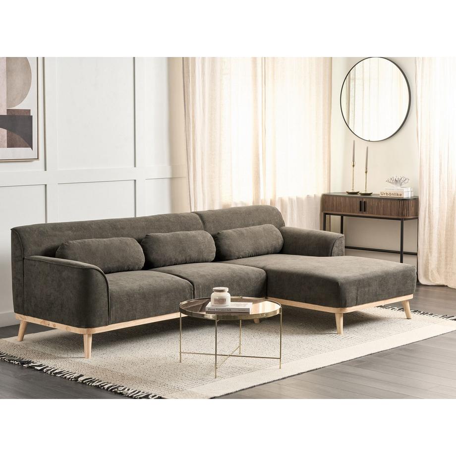 Beliani Ecksofa aus Cord  SIMOS  