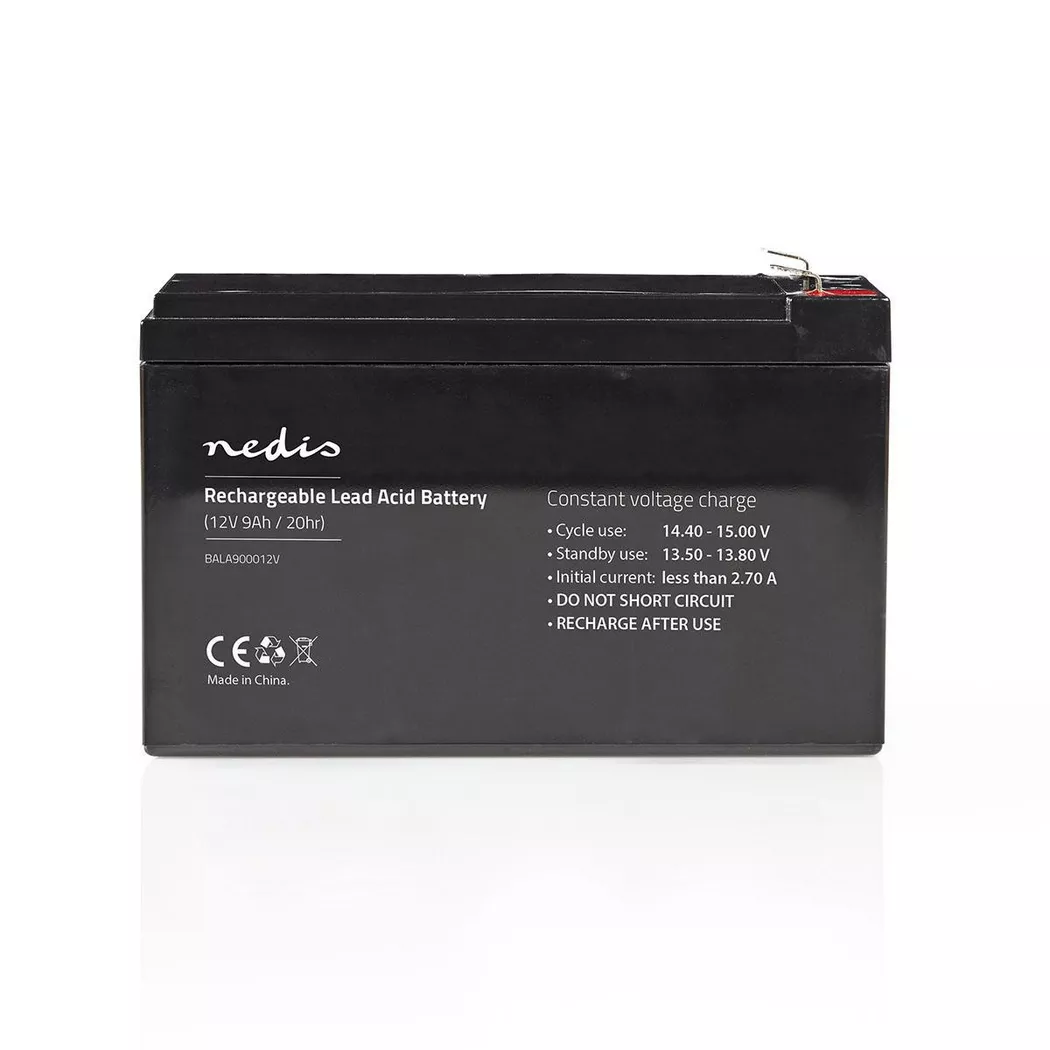 Nedis Genopladeligt blybatteri 12V | 9000 mAh | 150 x 65