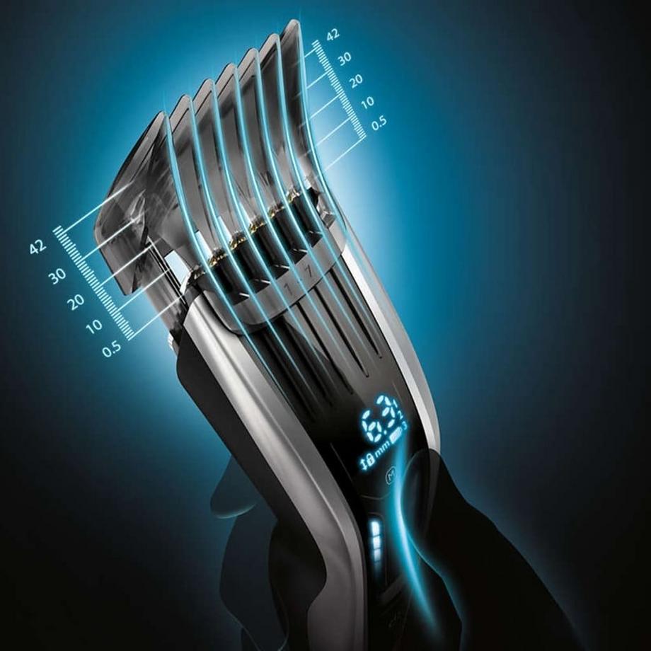 PHILIPS Haarschneider Series 9000 Schwarz und Silbern HC9450/20  