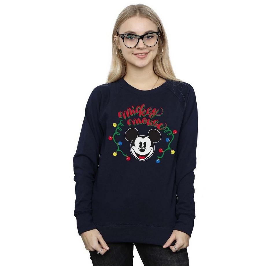 Disney Mickey Mouse Luci di Natale Felpa  