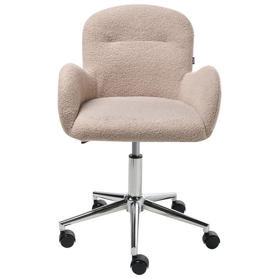 Beliani Chaise de bureau en Bouclé  PRIDDY  
