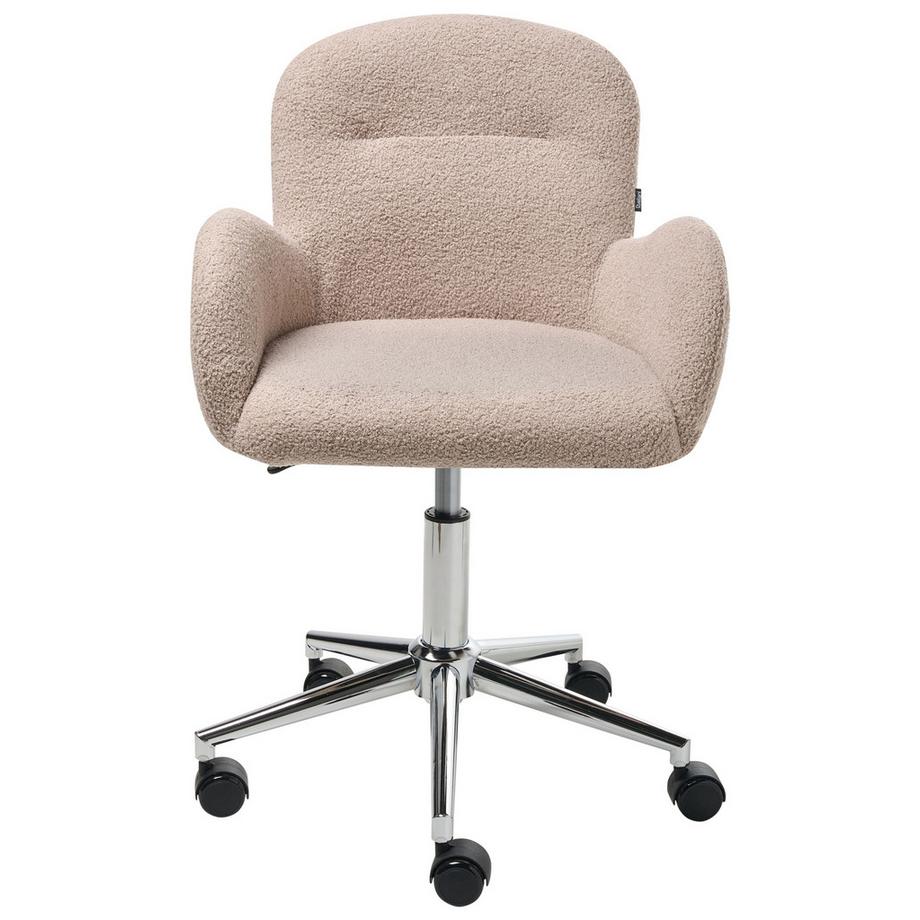 Beliani Chaise de bureau en Bouclé  PRIDDY  