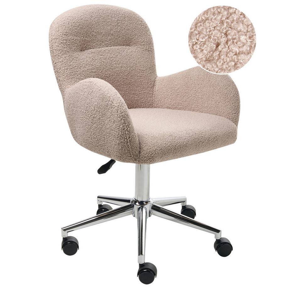 Sedia da scrivania en Bouclé  PRIDDY
