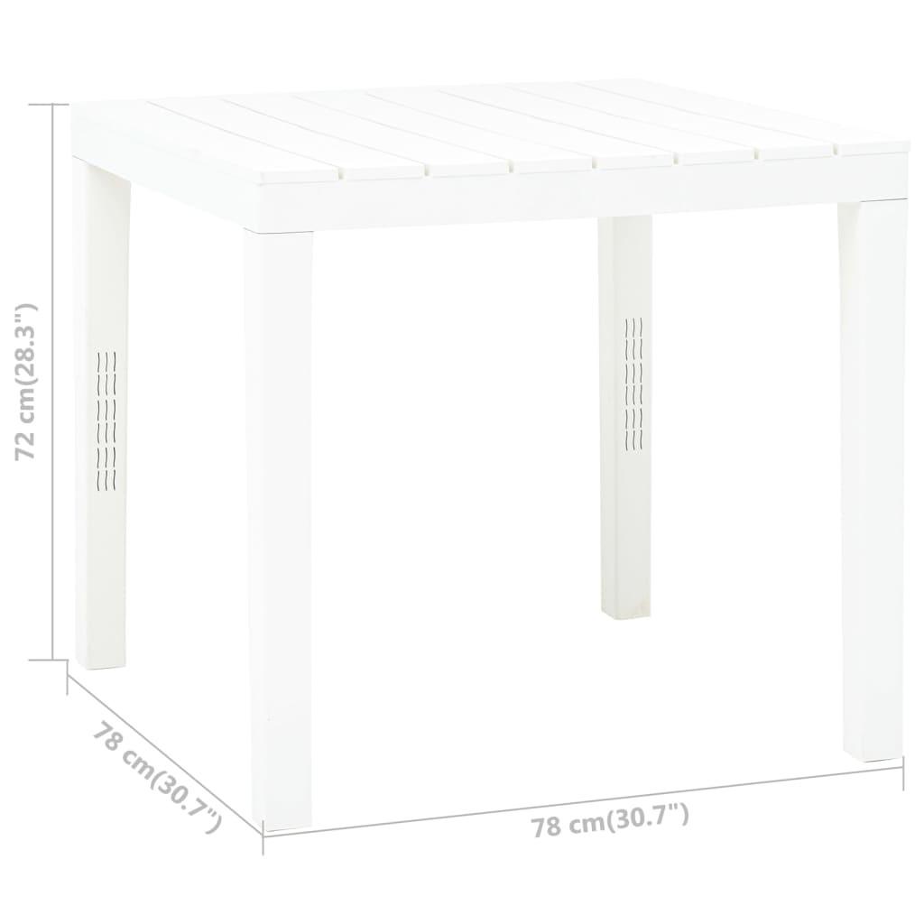 VidaXL Table de jardin plastique  