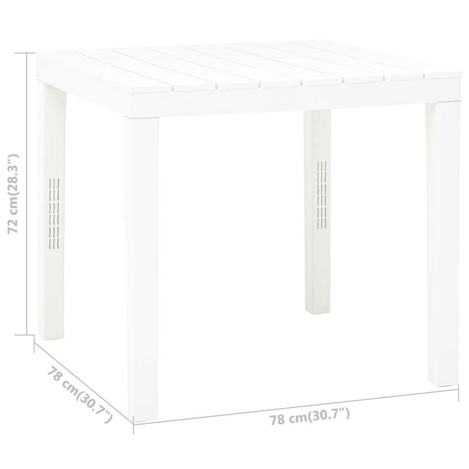 VidaXL Gartentisch plastik  