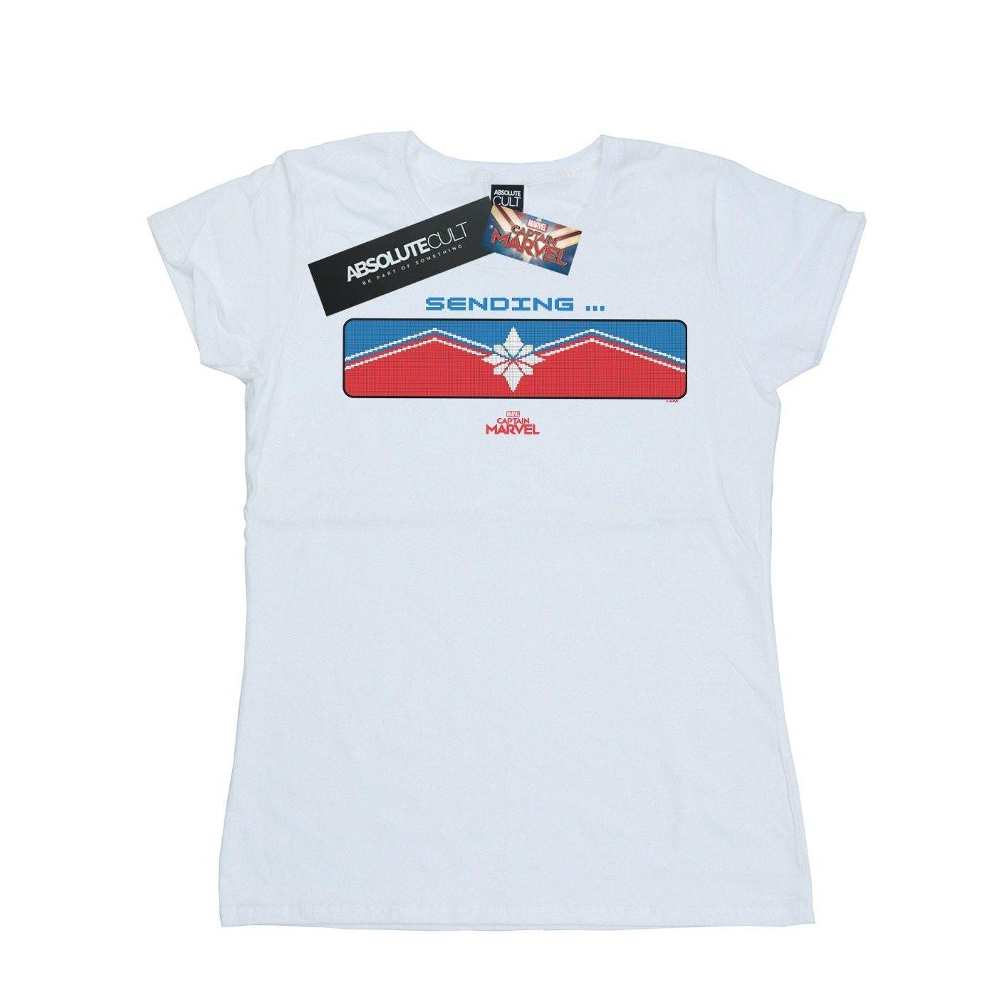 Image of Captain Sending Tshirt Damen Weiss XXL