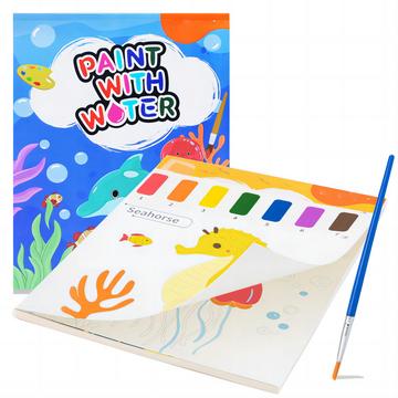 Livre de coloriage avec des aquarelles pour les tout-petits, papier de coloriage aquarelle pour les enfants de tous âges, livre magique