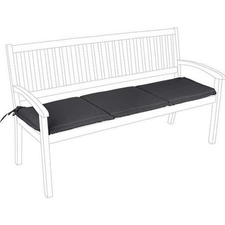 mutoni Coussin de jardin pour banc 3 places Olefin 153x48 anthracite  